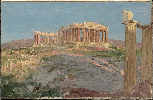 Study for "The Parthenon", , Frederic Edwin Church