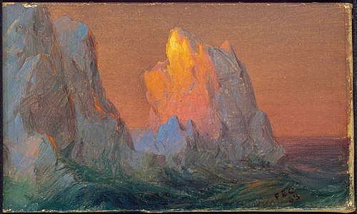 Icebergs, 1863, Frederic Edwin Church