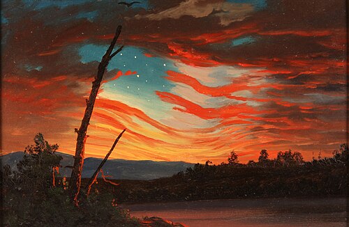 Our Banner in the Sky, 1861, Frederic Edwin Church