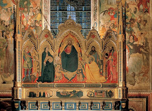Traditio Legis and Trinity, 1352, Orcagna