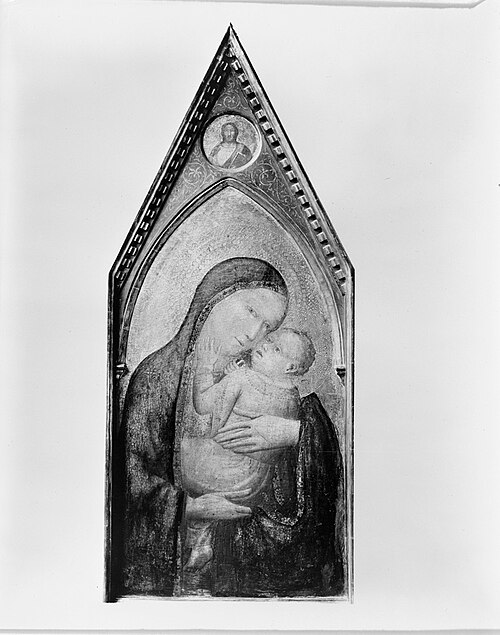 The Virgin and Child, with Christ Blessing, 1340, Bernardo Daddi