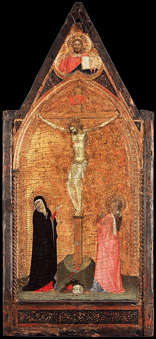 Crucifixion et bénédiction du Christ, 1340, Bernardo Daddi