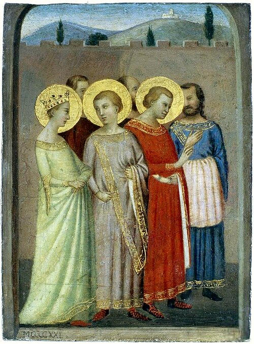 La Groupe de saints., 1330, Bernardo Daddi