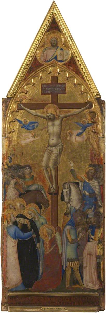 The Crucifixion (polyptych, panel 3 of 5), 1348, Bernardo Daddi