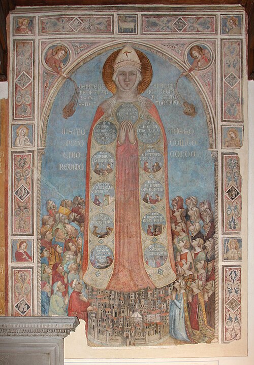 Madonna of Misericordia, 1342, Bernardo Daddi