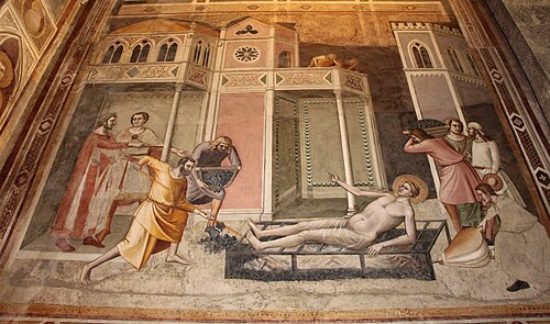 Martyrdom of Lawrence, 1324, Bernardo Daddi