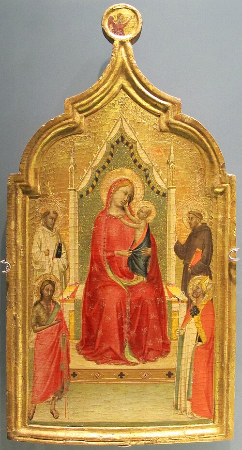 madonna col bambino e santi, 1330, Bernardo Daddi