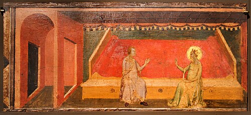 santa cecilia converte valeriano, 1326, Bernardo Daddi