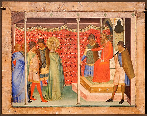 santa reparata davanti a decio, 1340, Bernardo Daddi