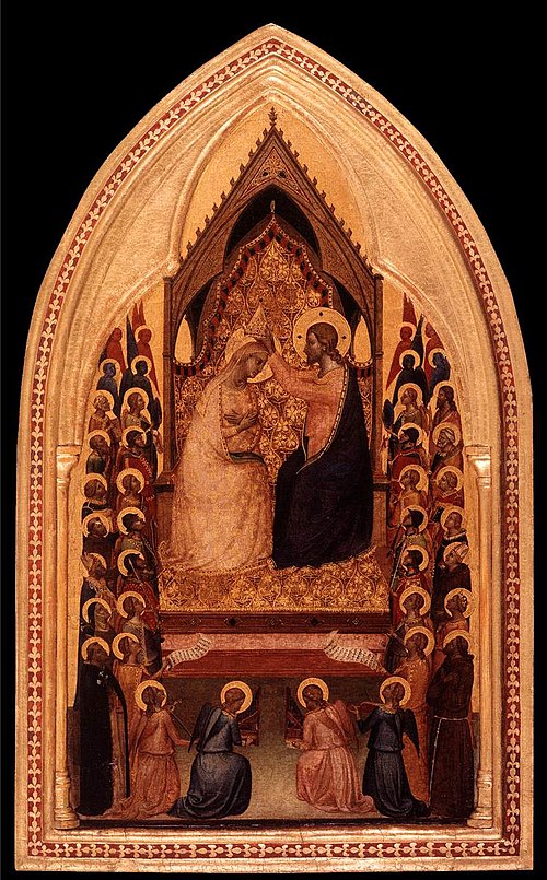 Coronation of the Virgin, 1340, Bernardo Daddi