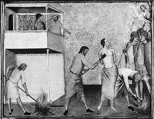 Saint Reparata Tortured with Red-Hot Irons, 1337, Bernardo Daddi
