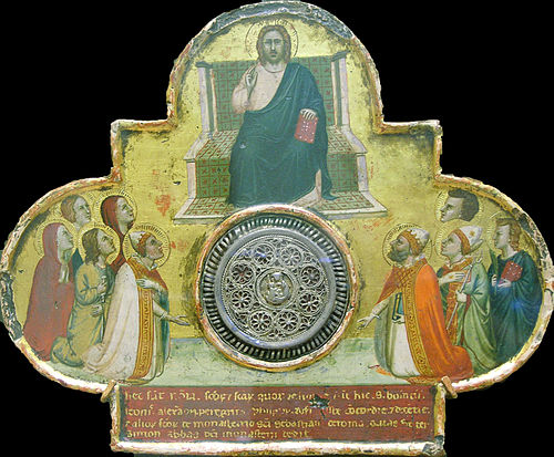 Christ Enthroned with Saints, 1350, Bernardo Daddi