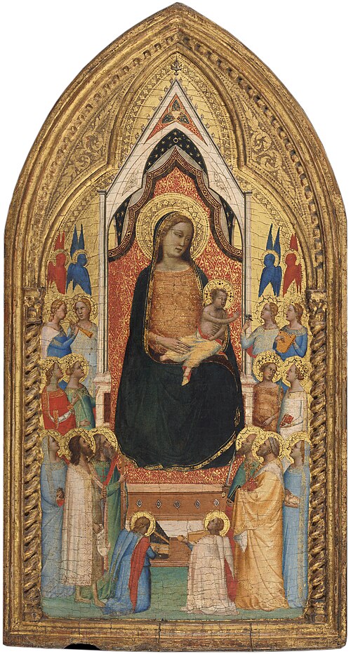 Madonna and Child with Saints and Angels, 1330, Bernardo Daddi