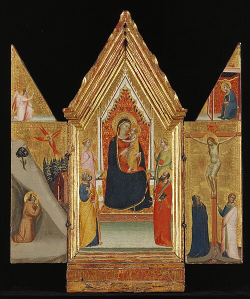 Madonna and Child Enthroned with Saints, 1339, Bernardo Daddi