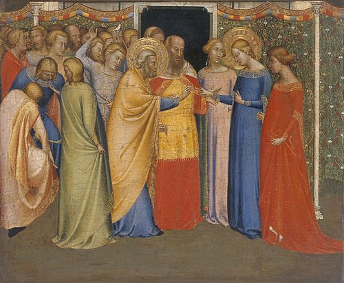The Marriage of the Virgin, 1340, Bernardo Daddi