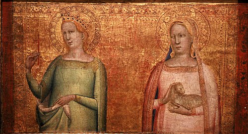Saint Margret and Saint Agnes, 1507, Bernardo Daddi
