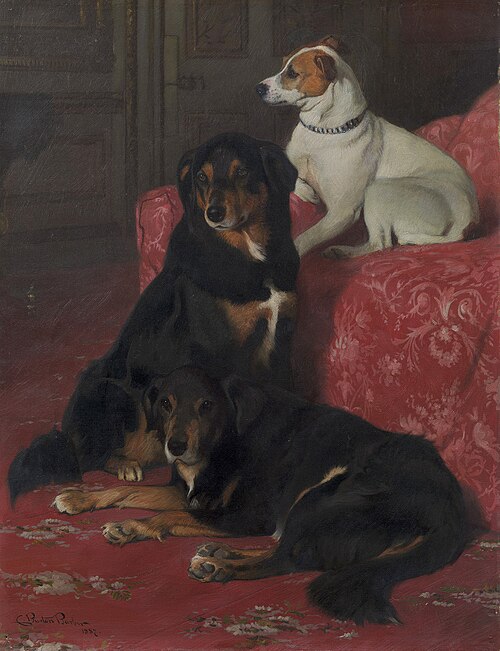 "Noble", "Noble" & "Spot", 1887, Charles Burton Barber