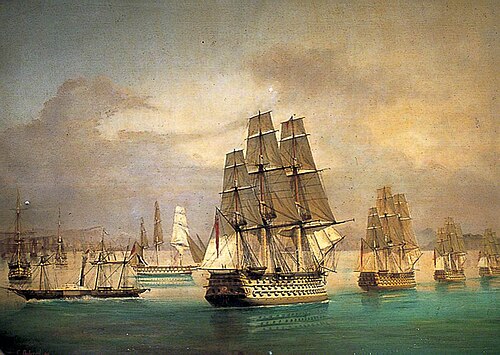 Allied Fleet before Cherbourg, 1855, Charles Cheri Dubreuil