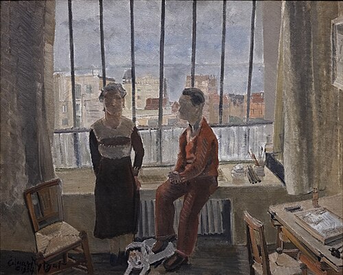The Artist's Studio (Backlight in the Studio), 1934, Edgard Tytgat