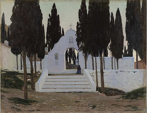 Calvario at Sagunto, Day's End, 1901, Santiago Rusiñol