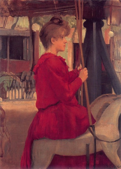 Retrat de Madeleine de Boisguillaume, 1892, Santiago Rusiñol
