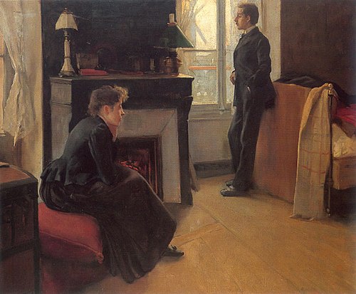 Summer Shower, 1891, Santiago Rusiñol