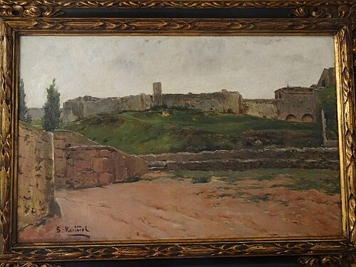 Paisatge amb castell, , Santiago Rusiñol