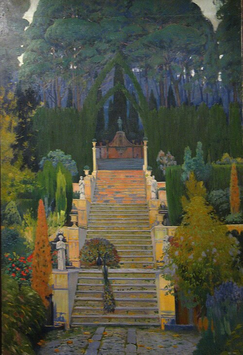 Jardí senyorial (Raixa), 1912, Santiago Rusiñol