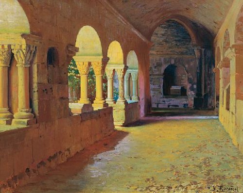 El claustro de Sant Benet de Bages, 1907, Santiago Rusiñol