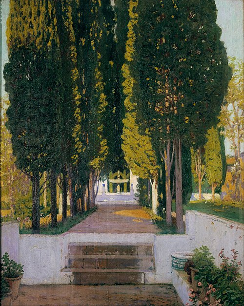 Gardens of the Generalife, 1909, Santiago Rusiñol