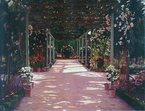 El emparrado, 1914, Santiago Rusiñol