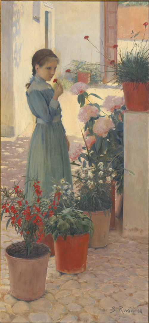 La nena de la clavellina, 1893, Santiago Rusiñol