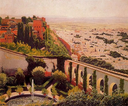 El Generalife. Granada, 1898, Santiago Rusiñol