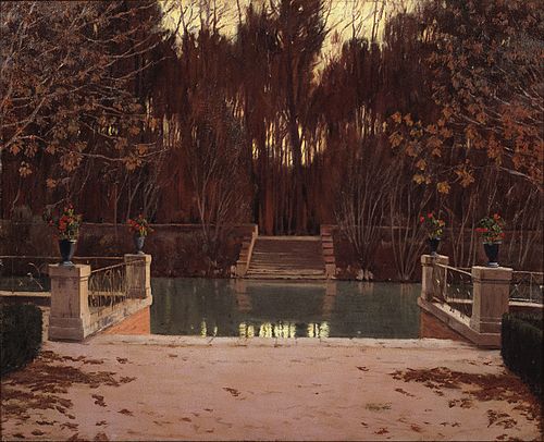 The Landing Stage, 1911, Santiago Rusiñol