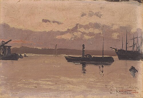 Sketch of a Port, 1850, Santiago Rusiñol