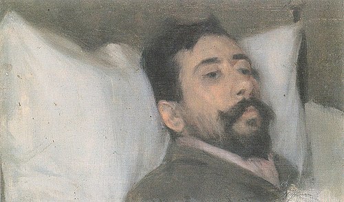 Ramon Canudas, malalt, 1892, Santiago Rusiñol