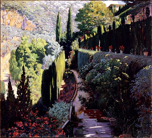 Muralla verda. Sa Coma, V (Green Wall. Sa Coma, V), 1904, Santiago Rusiñol