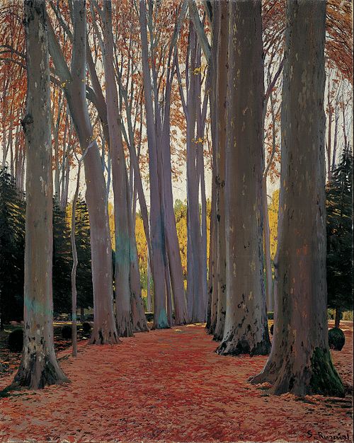 Avenue of Plane Trees, 1916, Santiago Rusiñol