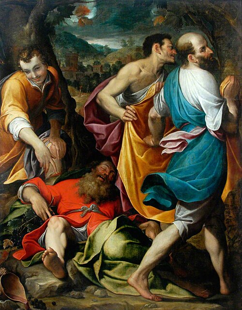 The Drunkenness of Noah, 1600, Camillo Procaccini