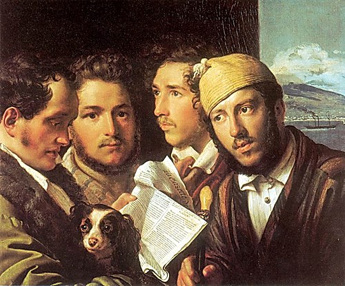 Readers of the Newspaper in Naples., 1831, Oreste Kiprensky