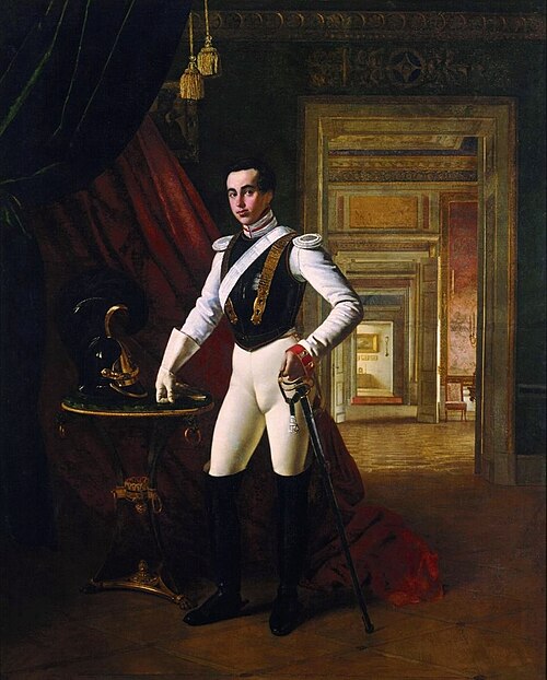 Porträt des Graf Dmitri Nikolaevich Sheremetev, 1824, Oreste Kiprensky