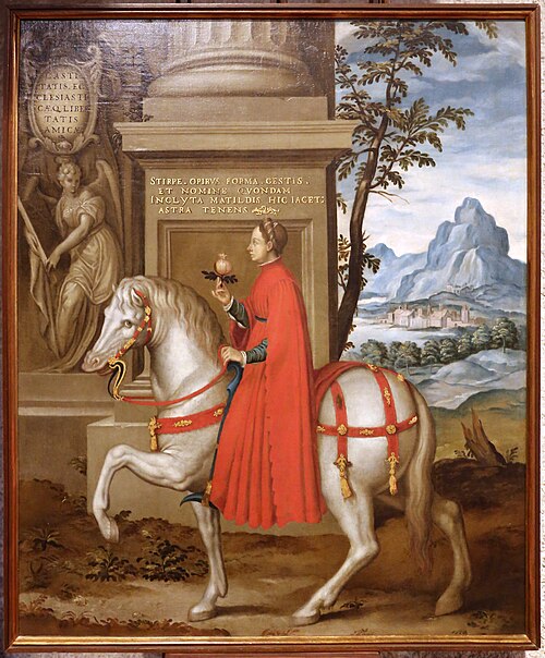 Matilde de Canossa a caballo, 1587, Paolo Farinati