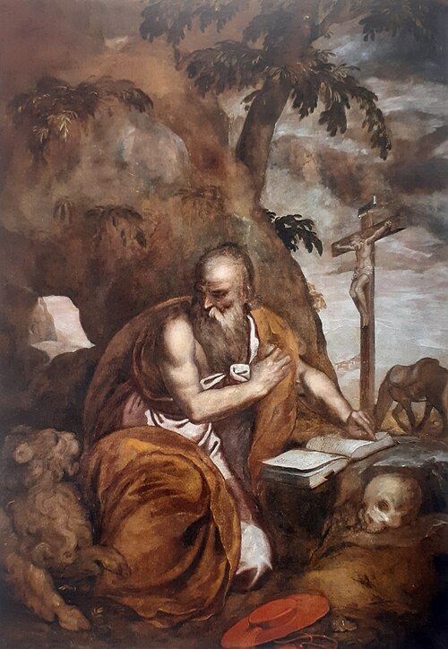 San Girolamo penitente nel deserto, 1578, Paolo Farinati
