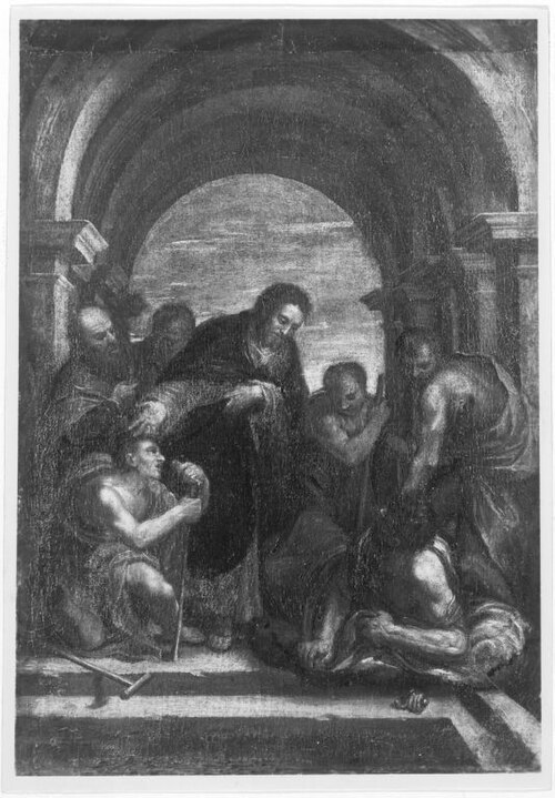Heilung des Gichtbrüchigen, 1565, Paolo Farinati