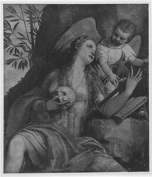 Maddalena e un Angelo, 1565, Paolo Farinati