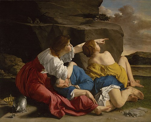 Loth et ses filles, 1622, Orazio Gentileschi