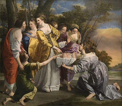 Moïse sauvé des eaux, 1633, Orazio Gentileschi