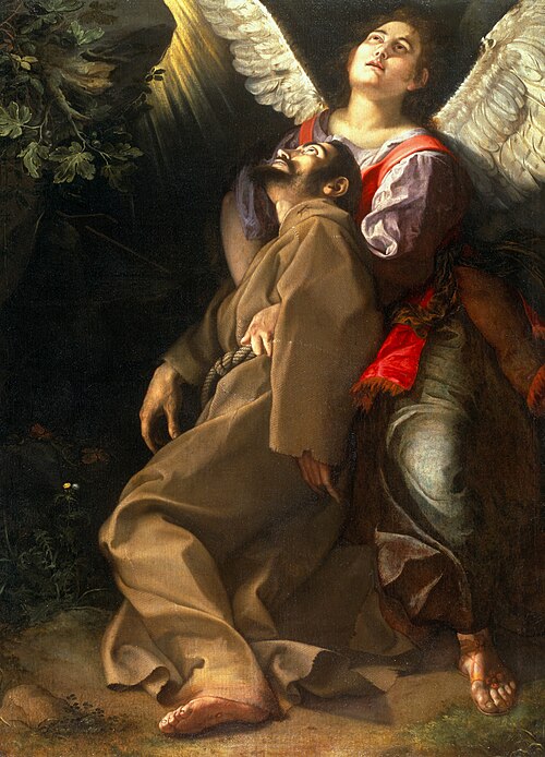 The Stigmatization of Saint Francis, 1601, Orazio Gentileschi