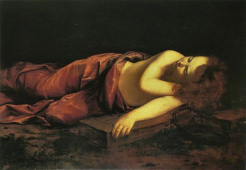 Jésus endormi sur la croix, 1601, Orazio Gentileschi