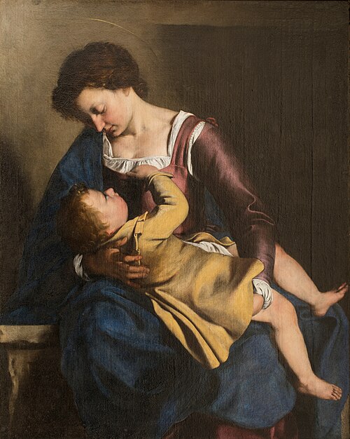 Vierge à l'Enfant, 1607, Orazio Gentileschi